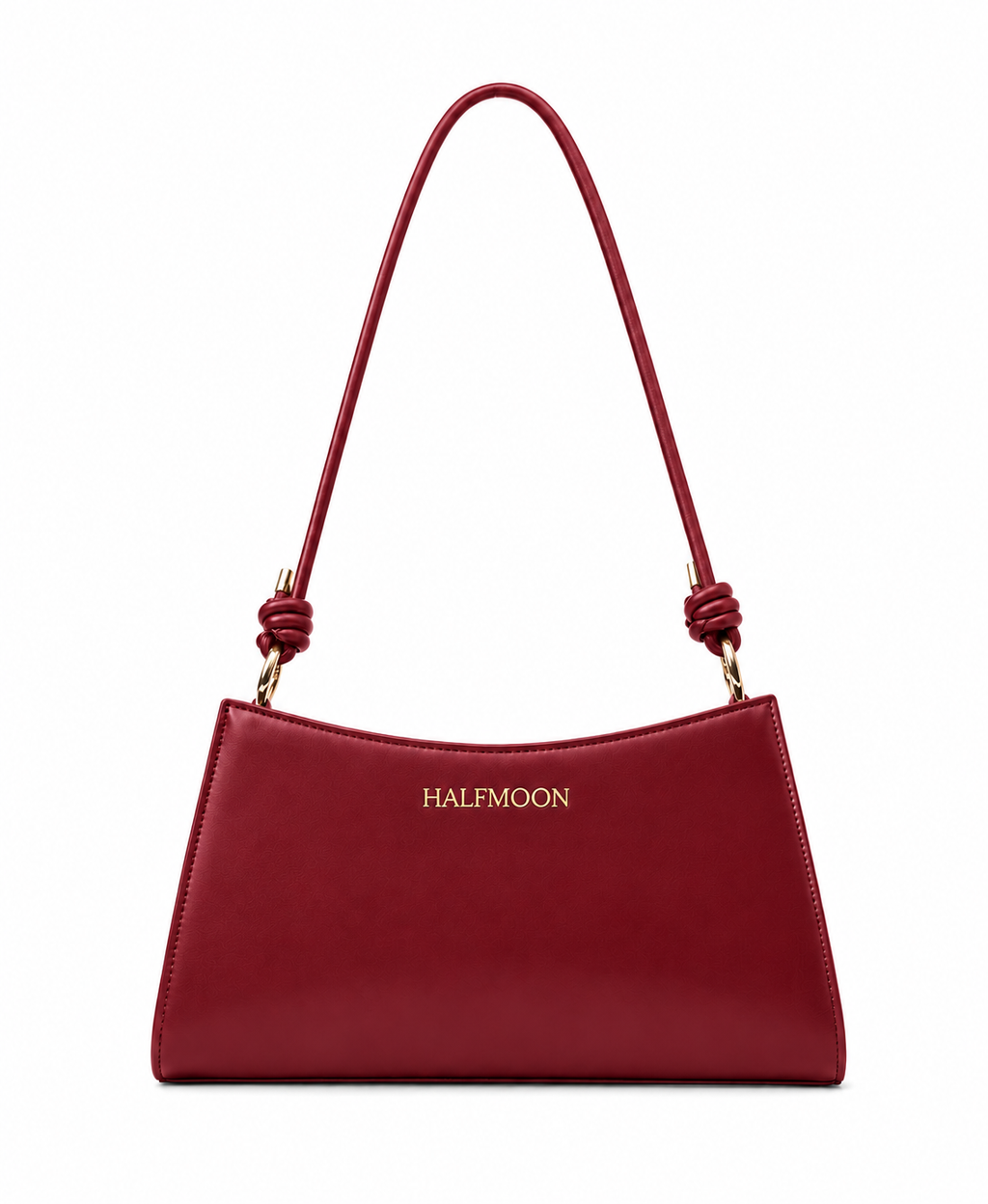 Noir Elise trapezoid shoulder bag in red